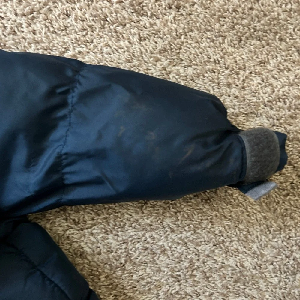 Oshkosh I Navy Blue Puffer Jacket w Fleece Lined‎ Hood & Detachable Arms I M 5/6